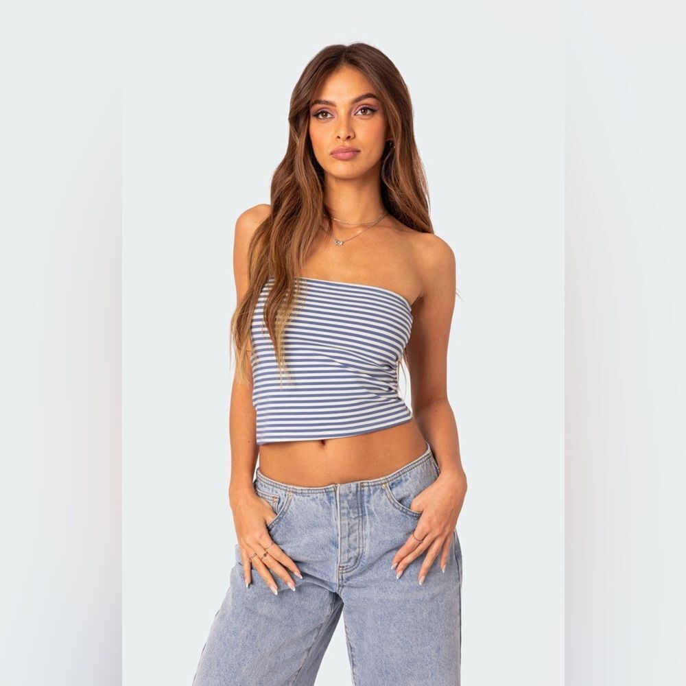 Edikted Lilah Striped Tube Top